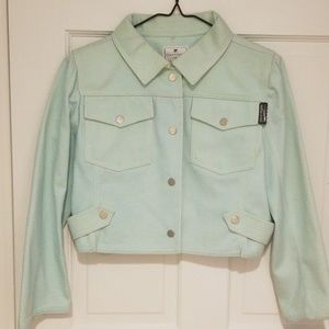 Courreges Paris Designer Jean Jacket 38, 40 - 4,6